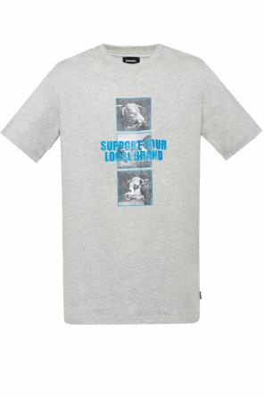 T-shirt z nadrukiem z napisem, zdjęcie 1 T-shirt z nadrukiem z napisem od Diesel